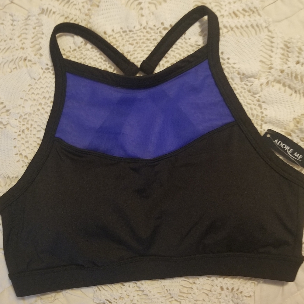 Adore Me NWT Crisscross Back Sports Bra Size L